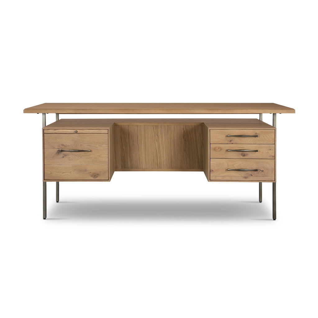 Lauren Desk - Natural Resawn Oak
