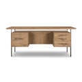 Lauren Desk - Natural Resawn Oak