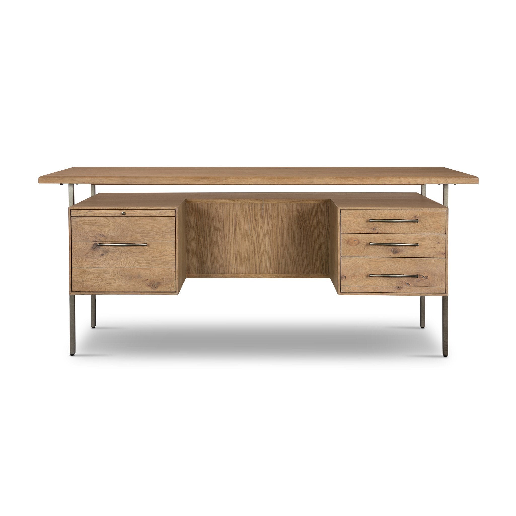 Lauren Desk - Natural Resawn Oak