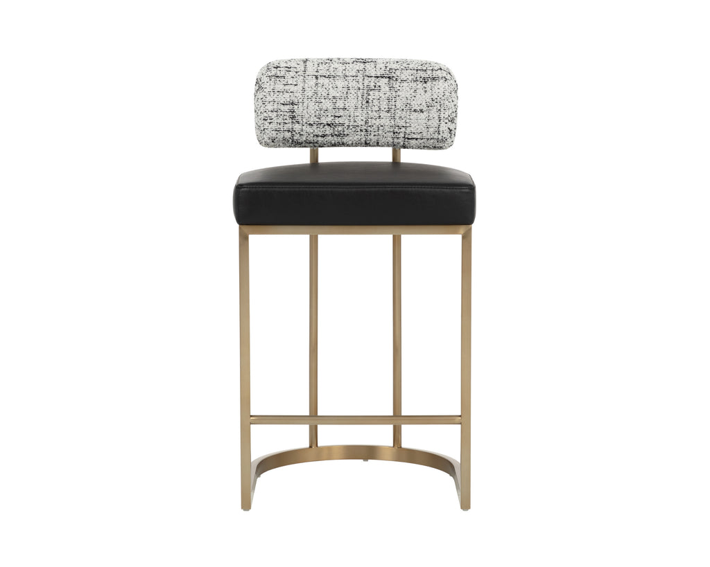 Larissa Counter Stool - Bravo Black / Halton Birch