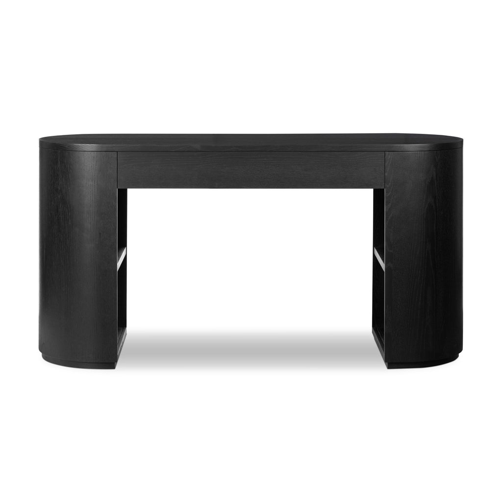 Pilar Desk - Brushed Ebony Oak