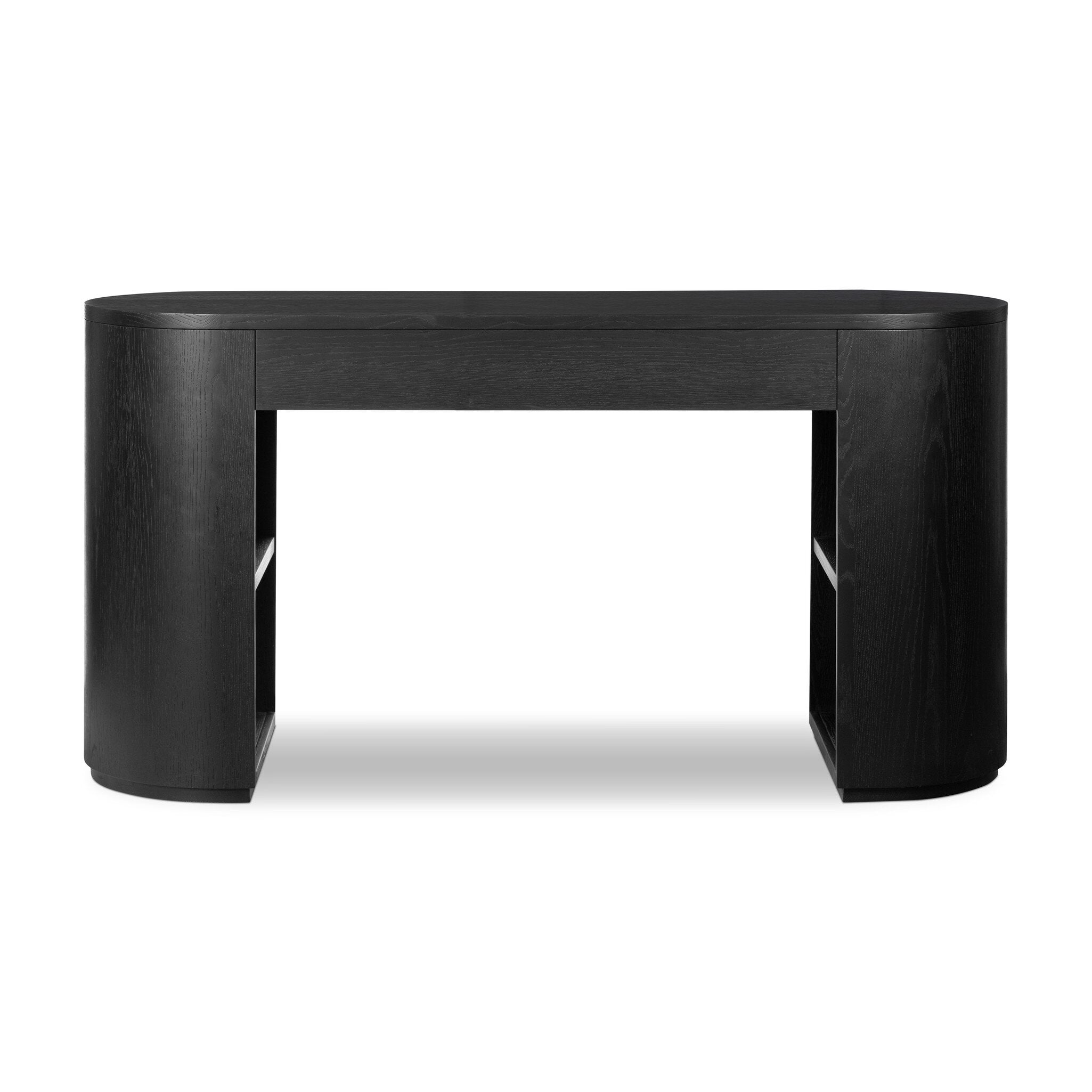 Pilar Desk - Brushed Ebony Oak