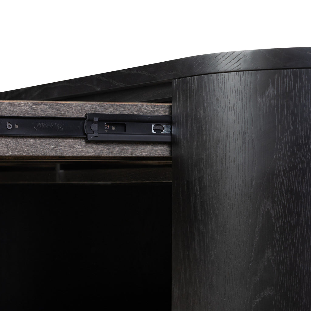 Pilar Desk - Brushed Ebony Oak