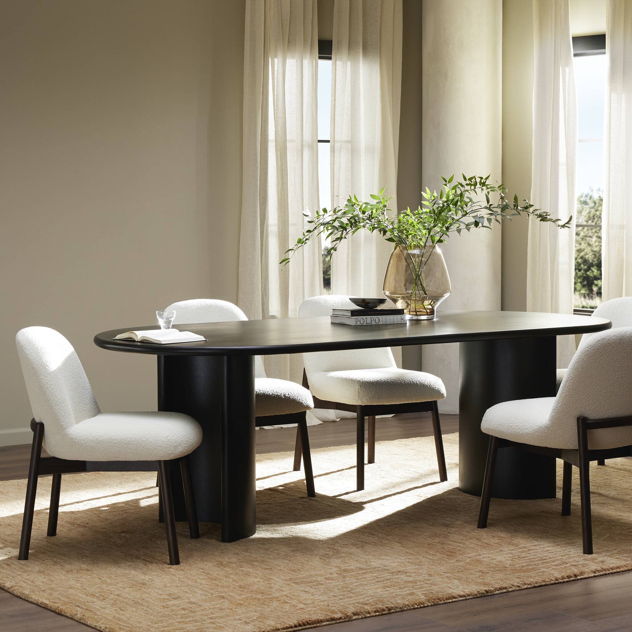 Paden Dining Table - Aged Black Acacia | 94"