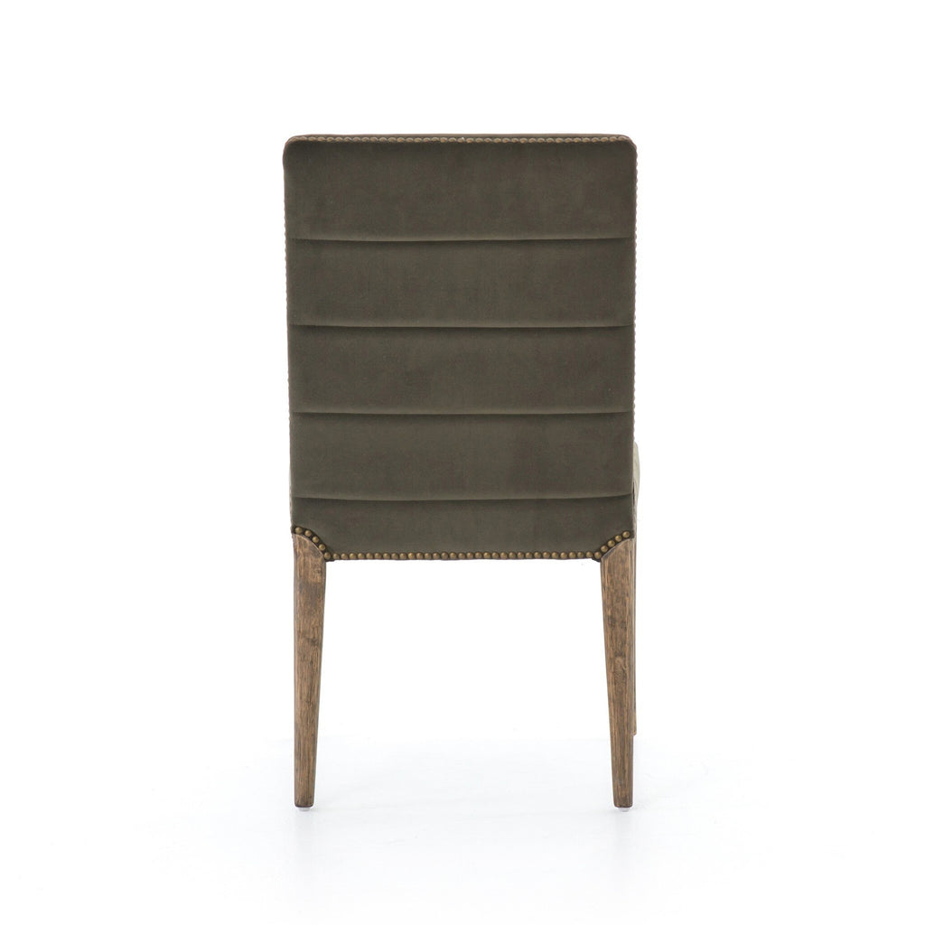 Nate Dining Chair - Modern Velvet Loden