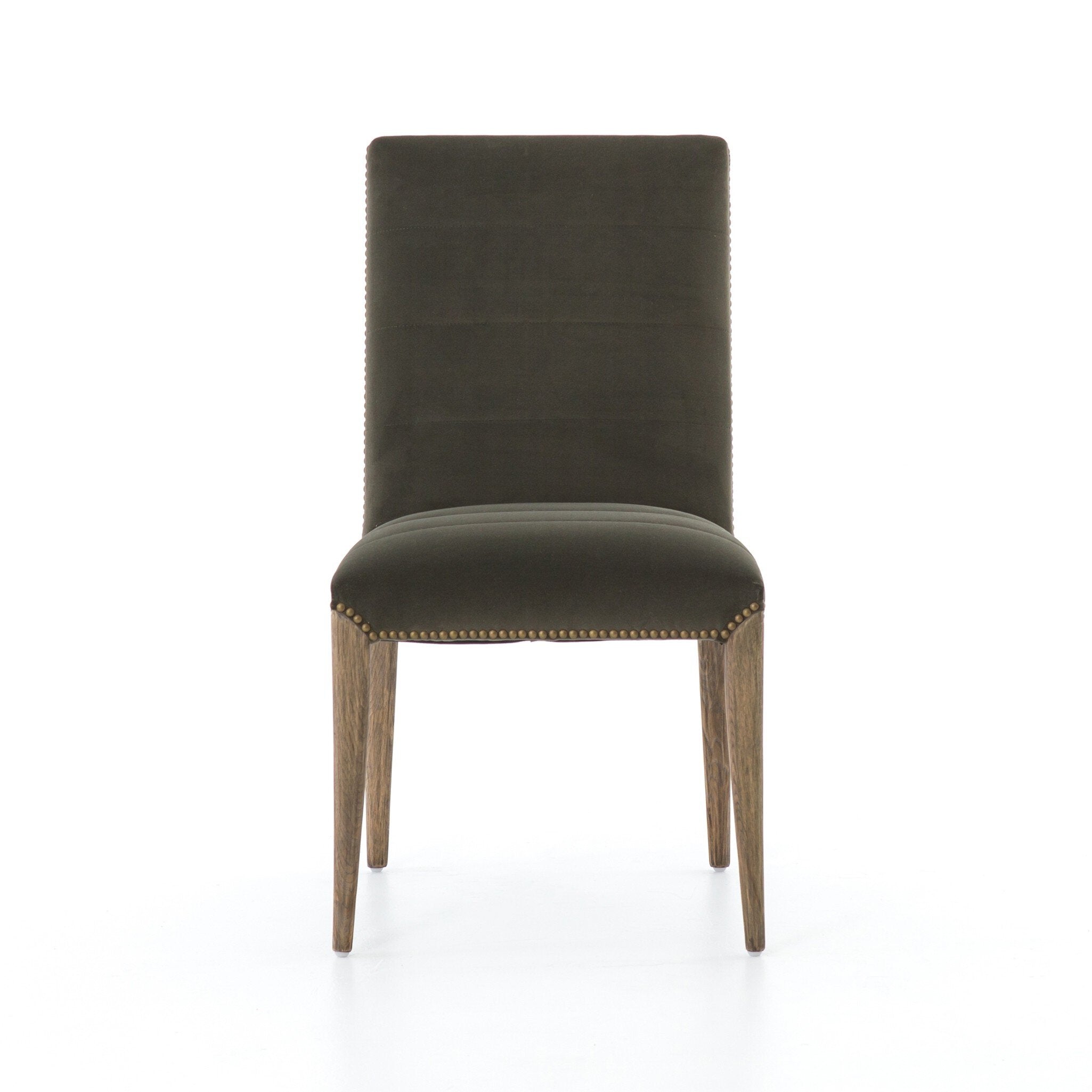Nate Dining Chair - Modern Velvet Loden