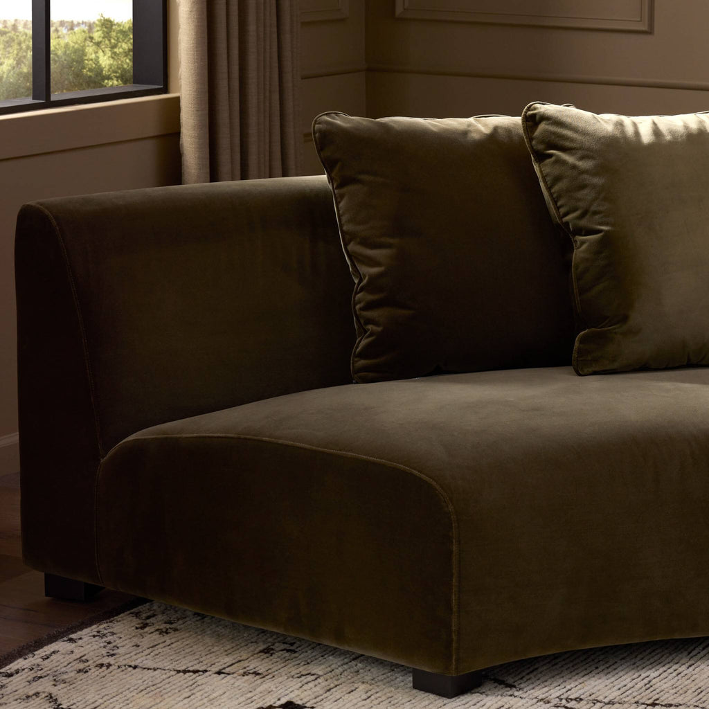 Liam Sectional - Surrey Olive