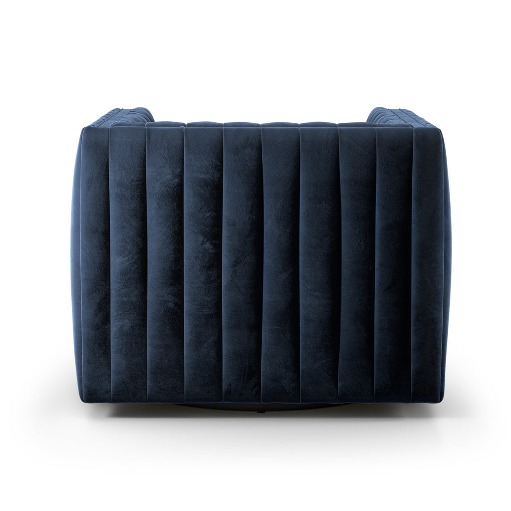 Augustine Swivel Chair - Sapphire Navy