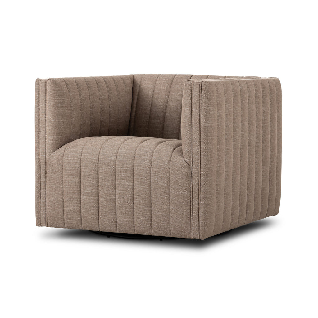 Augustine Swivel Chair - Crypton Nomad Taupe