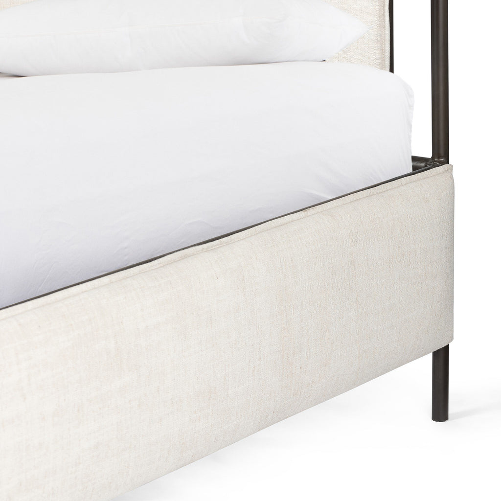 Leigh Upholstered Bed - Hockney Ivory | King