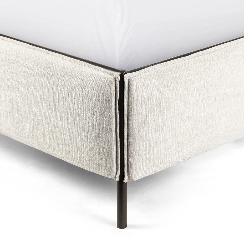 Leigh Upholstered Bed - Hockney Ivory | King