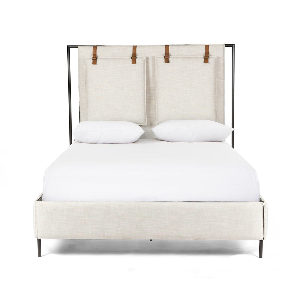 Leigh Upholstered Bed - Hockney Ivory | King