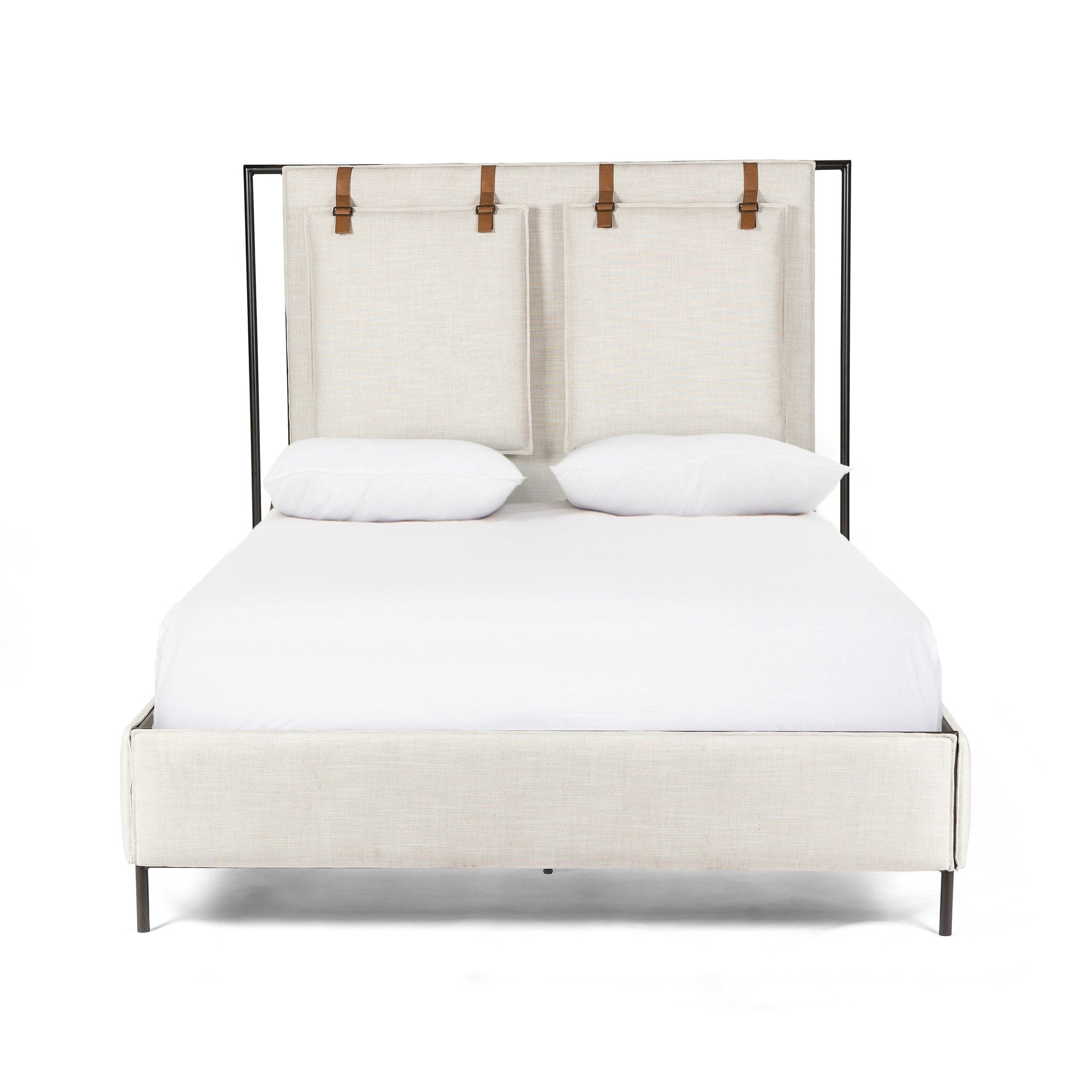 Leigh Upholstered Bed - Hockney Ivory | King