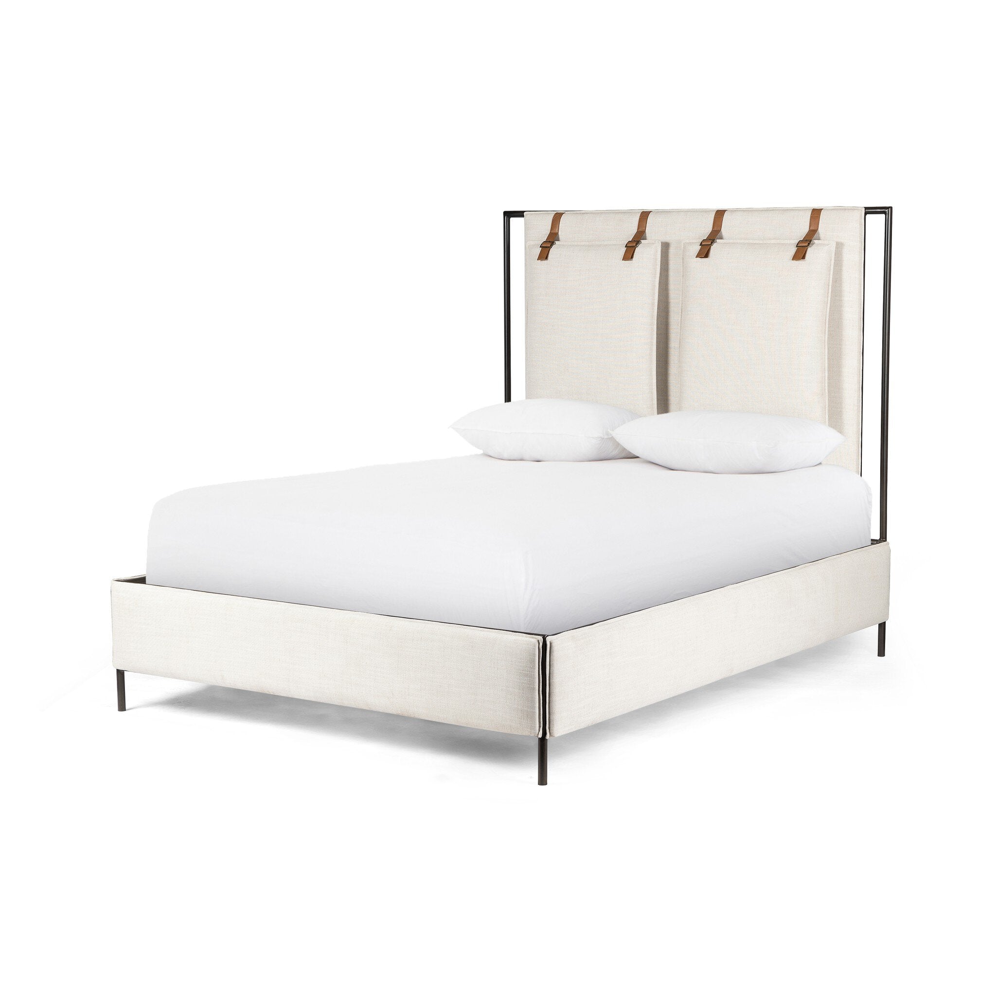Leigh Upholstered Bed - Hockney Ivory | King
