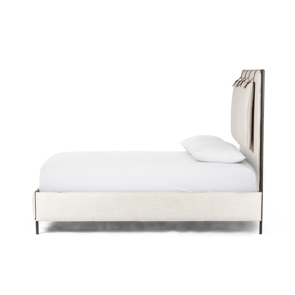Leigh Upholstered Bed - Hockney Ivory | King