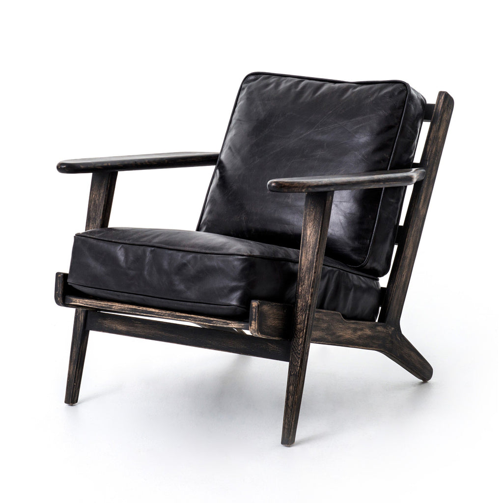 Brooks Lounge Chair - Rialto Ebony