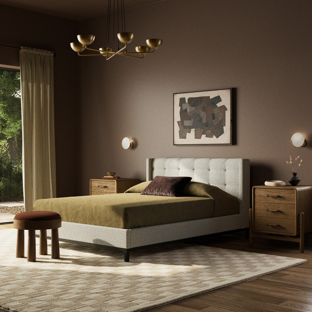 Newhall Bed - Plushtone Linen | Queen