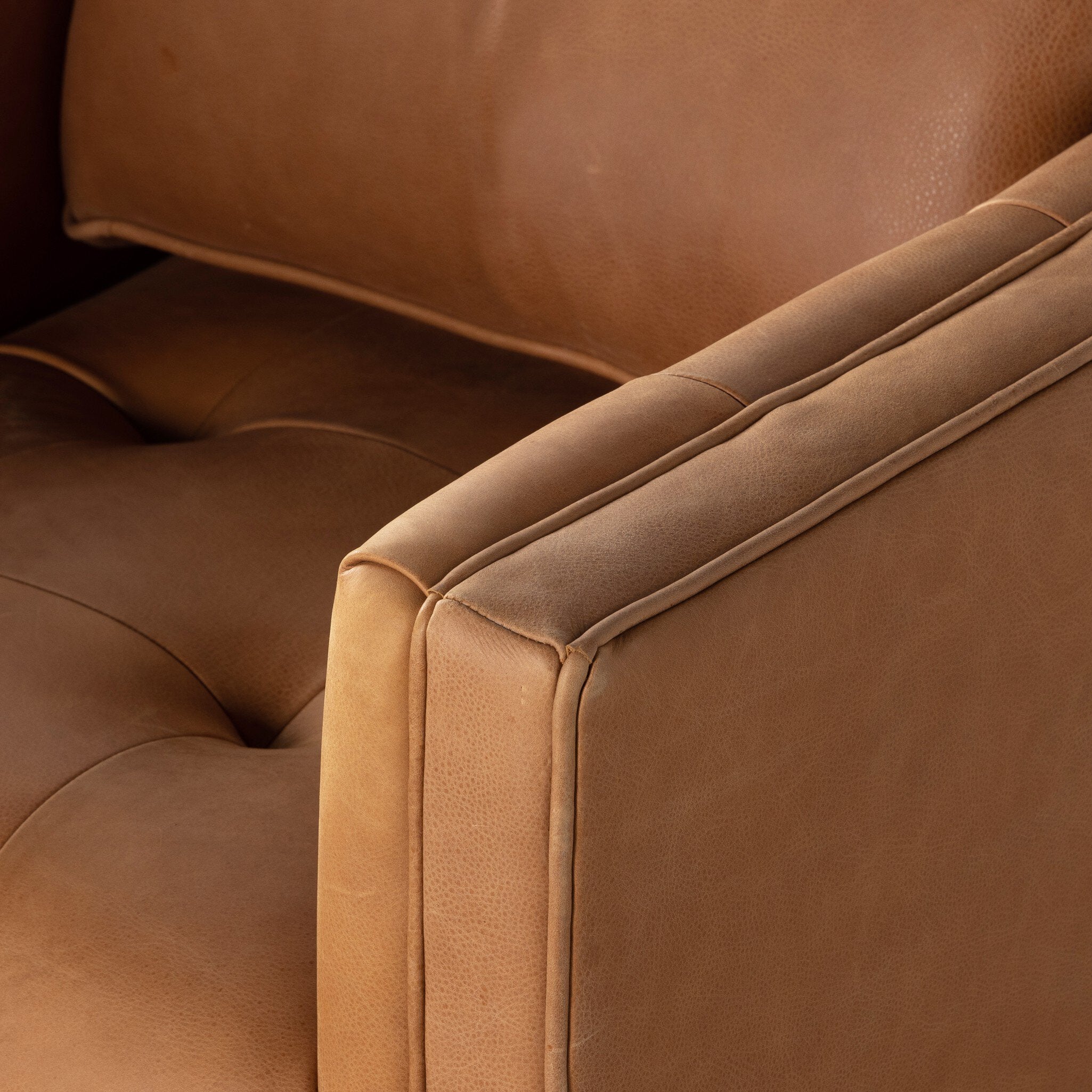 Kiera Swivel Chair - Palermo Cognac