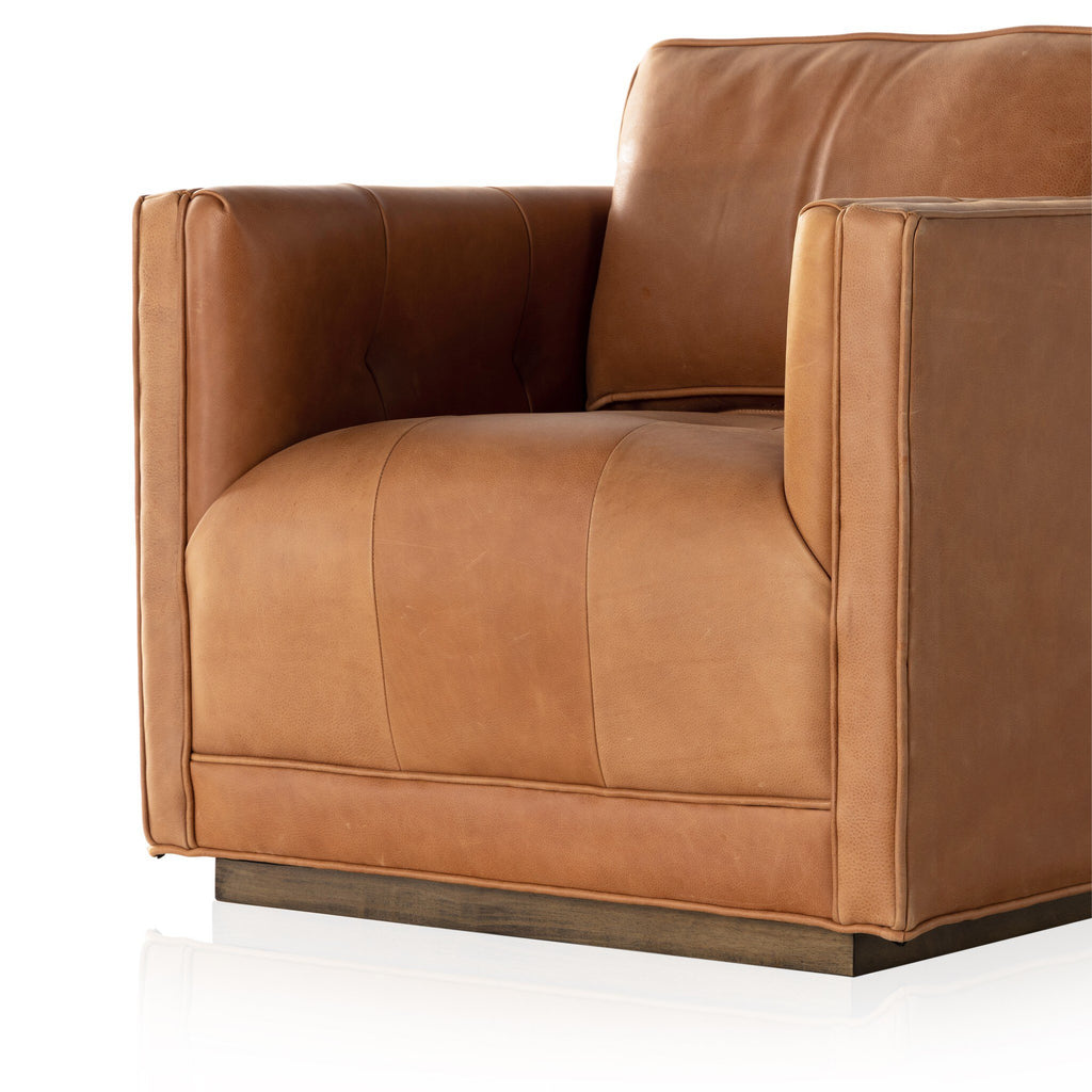 Kiera Swivel Chair - Palermo Cognac