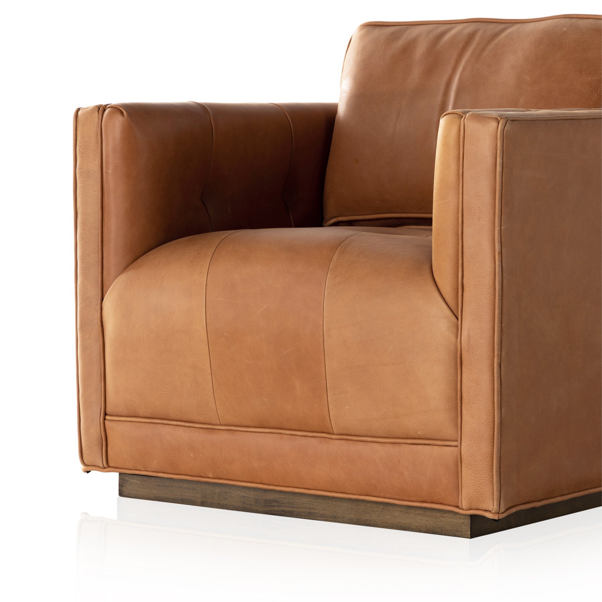 Kiera Swivel Chair - Palermo Cognac