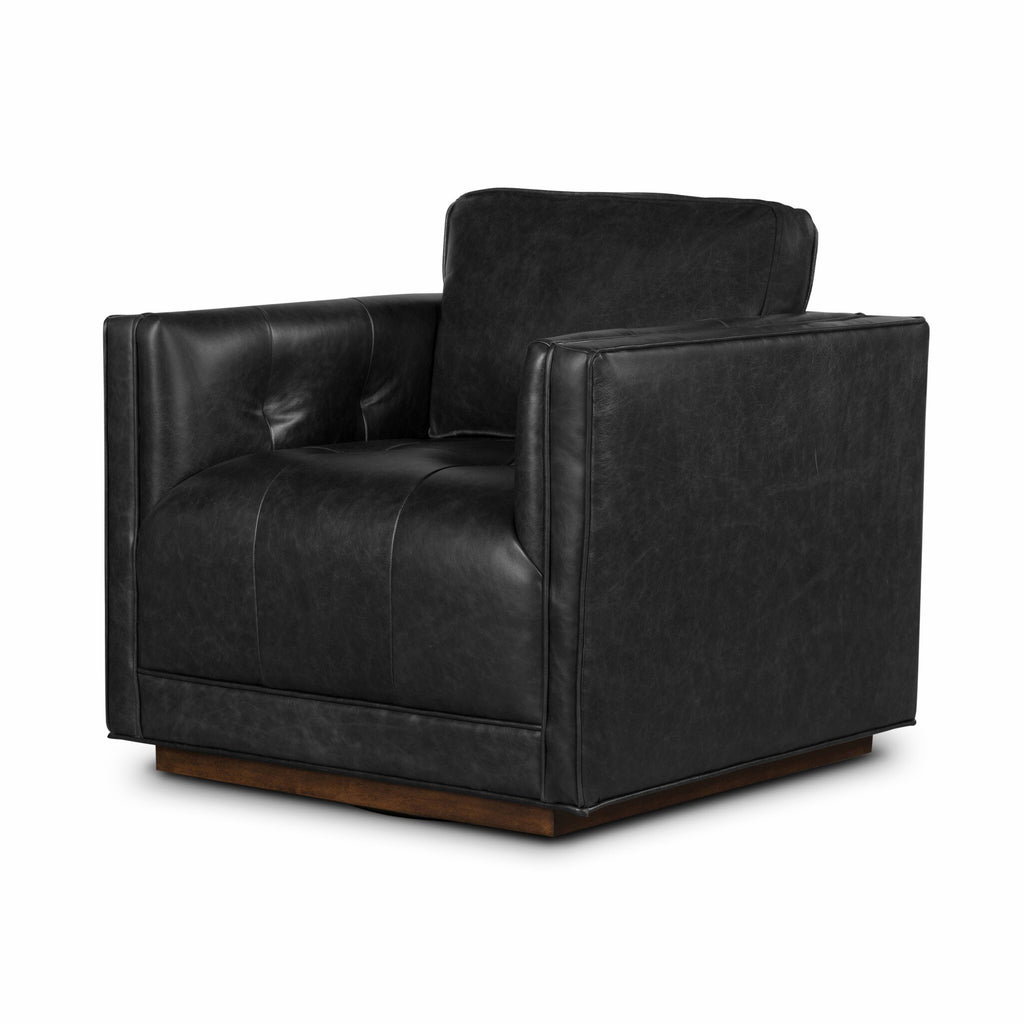 Kiera Swivel Chair - Sonoma Black