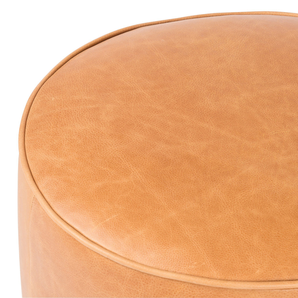 Sinclair Round Ottoman - Palermo Butterscotch