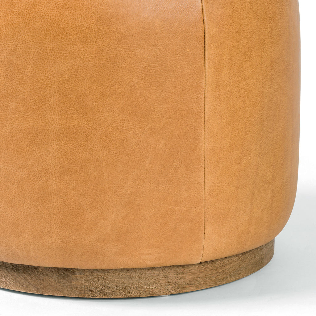 Sinclair Round Ottoman - Palermo Butterscotch
