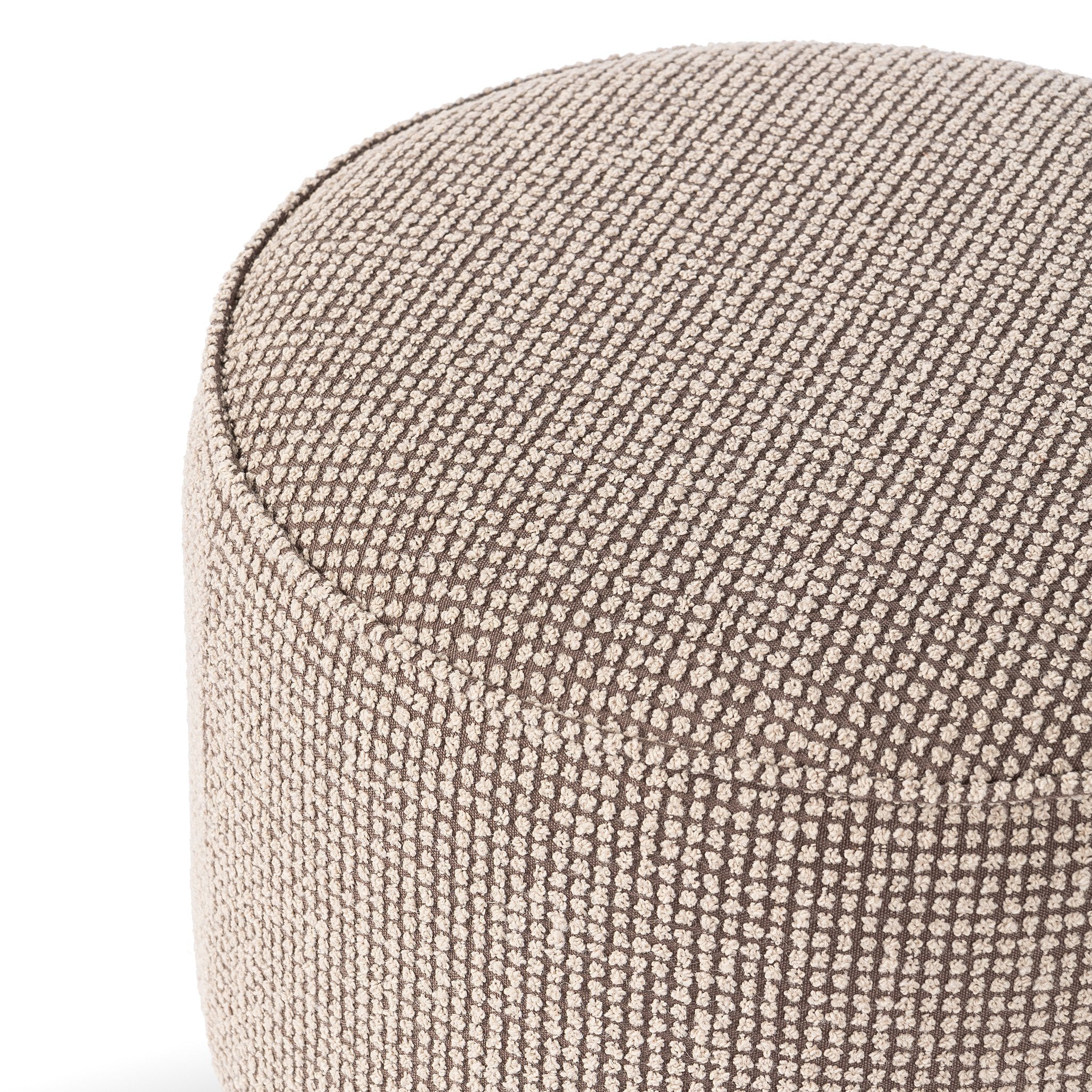 Sinclair Round Ottoman - Barrow Taupe