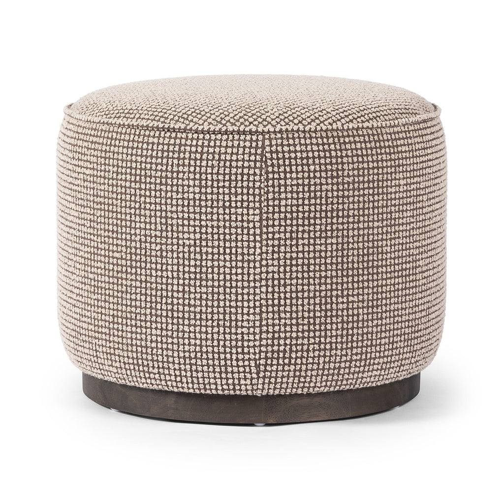 Sinclair Round Ottoman - Barrow Taupe