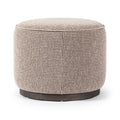 Sinclair Round Ottoman - Barrow Taupe