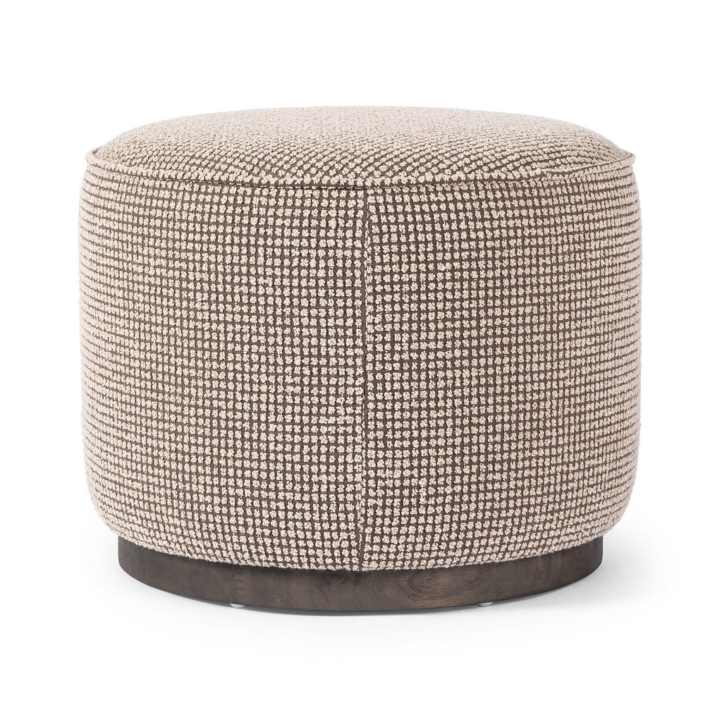 Sinclair Round Ottoman - Barrow Taupe