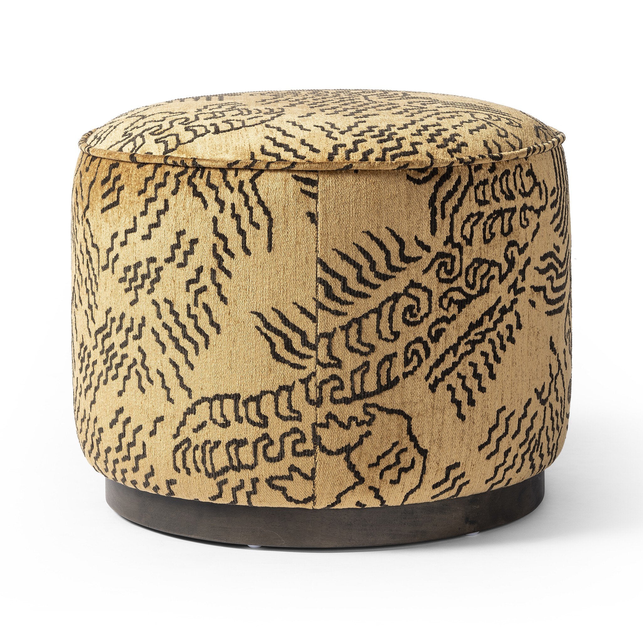 Sinclair Round Ottoman - Balkan Ochre