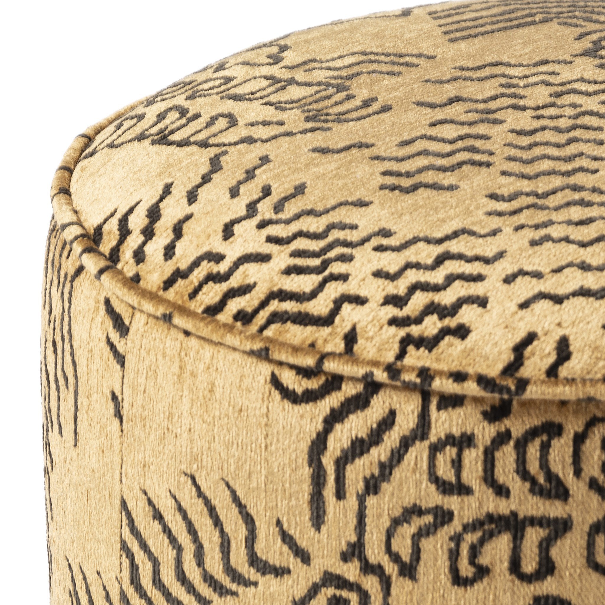 Sinclair Round Ottoman - Balkan Ochre