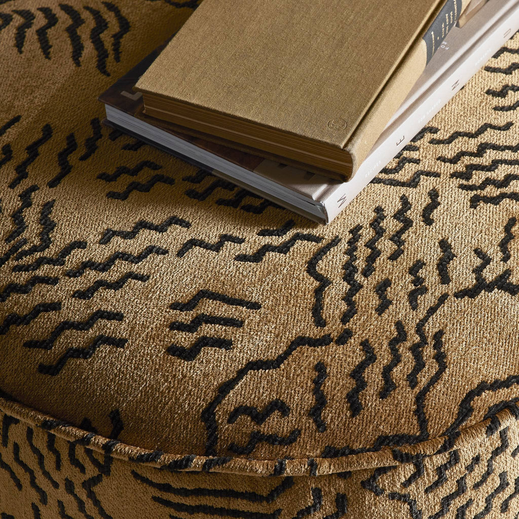 Sinclair Round Ottoman - Balkan Ochre