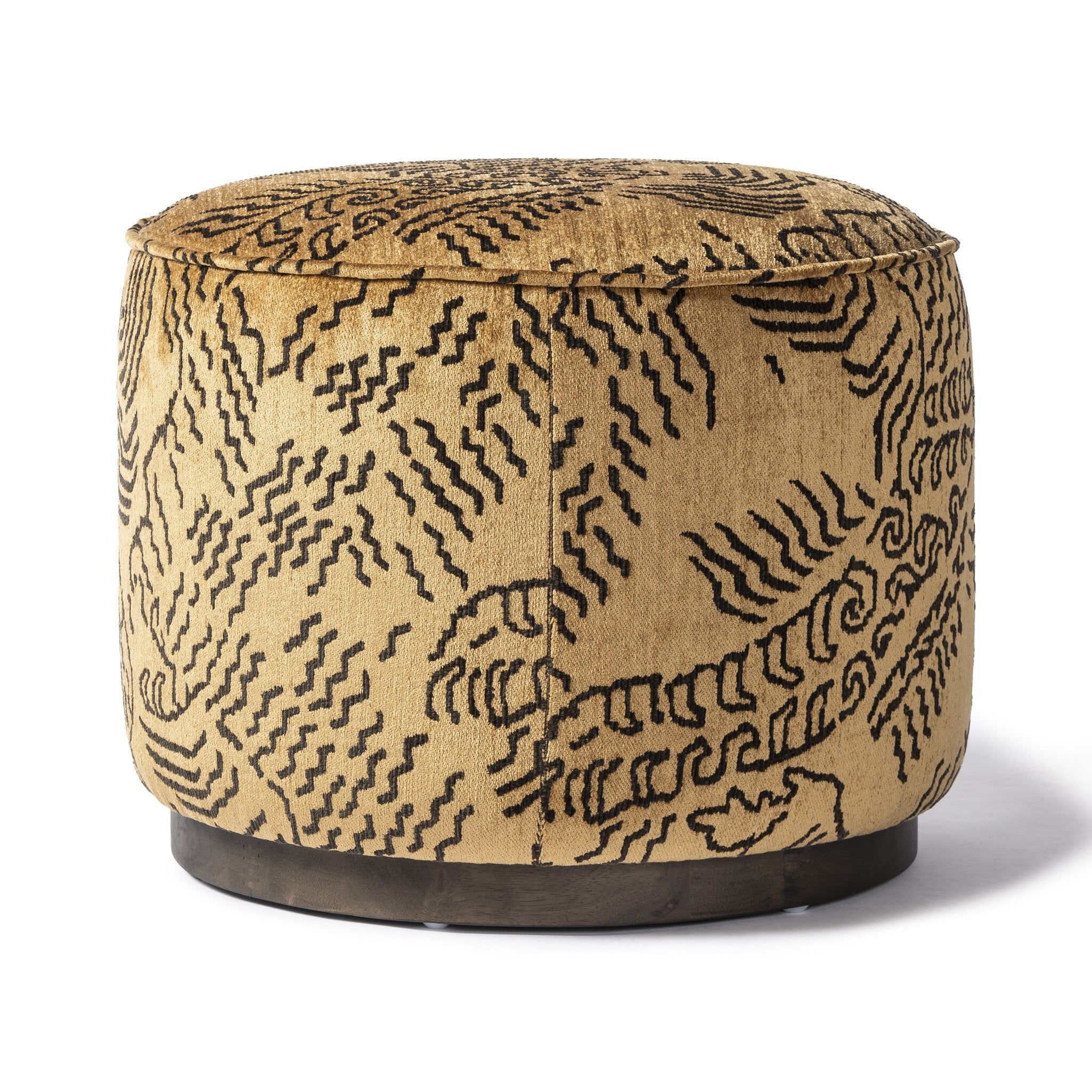 Sinclair Round Ottoman - Balkan Ochre