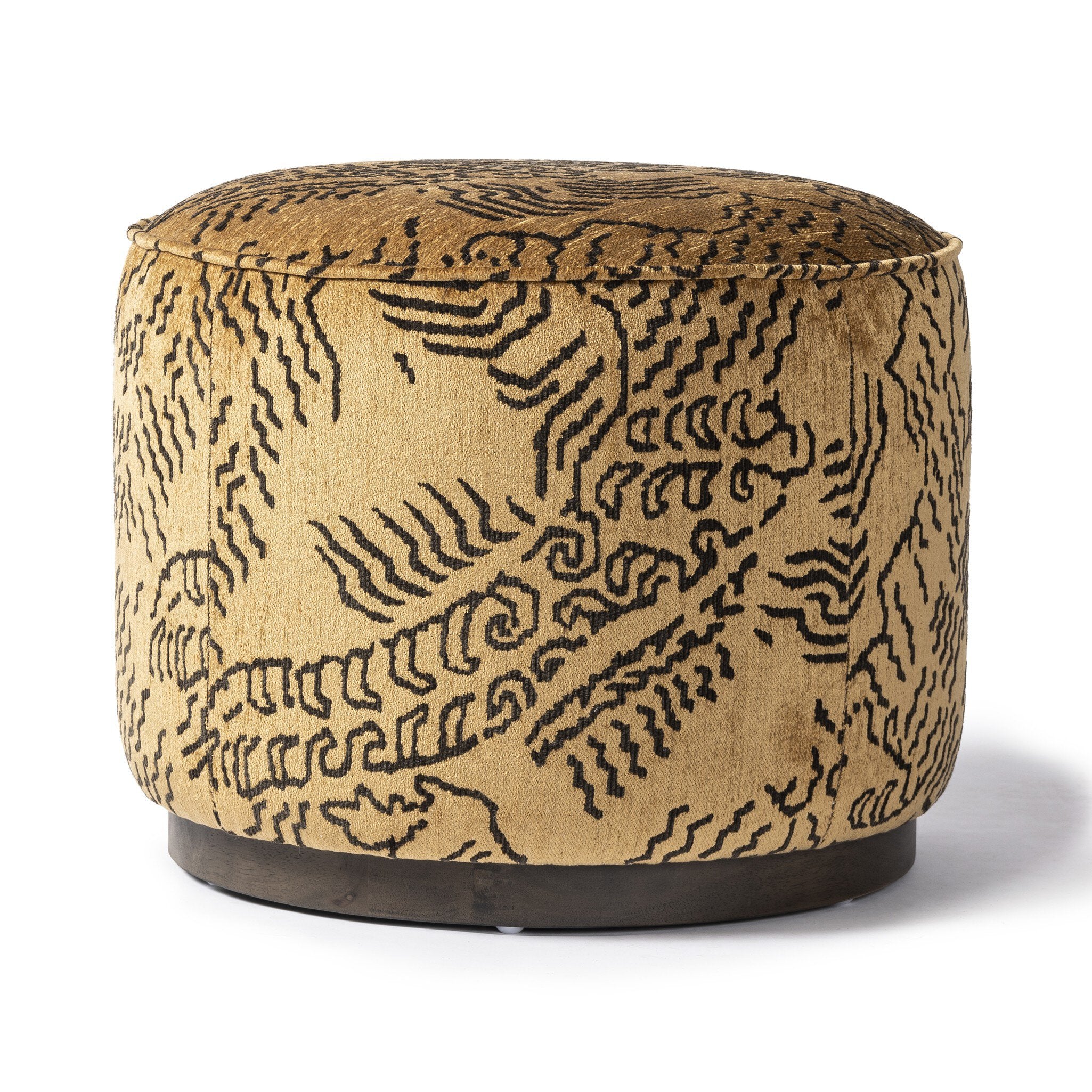 Sinclair Round Ottoman - Balkan Ochre