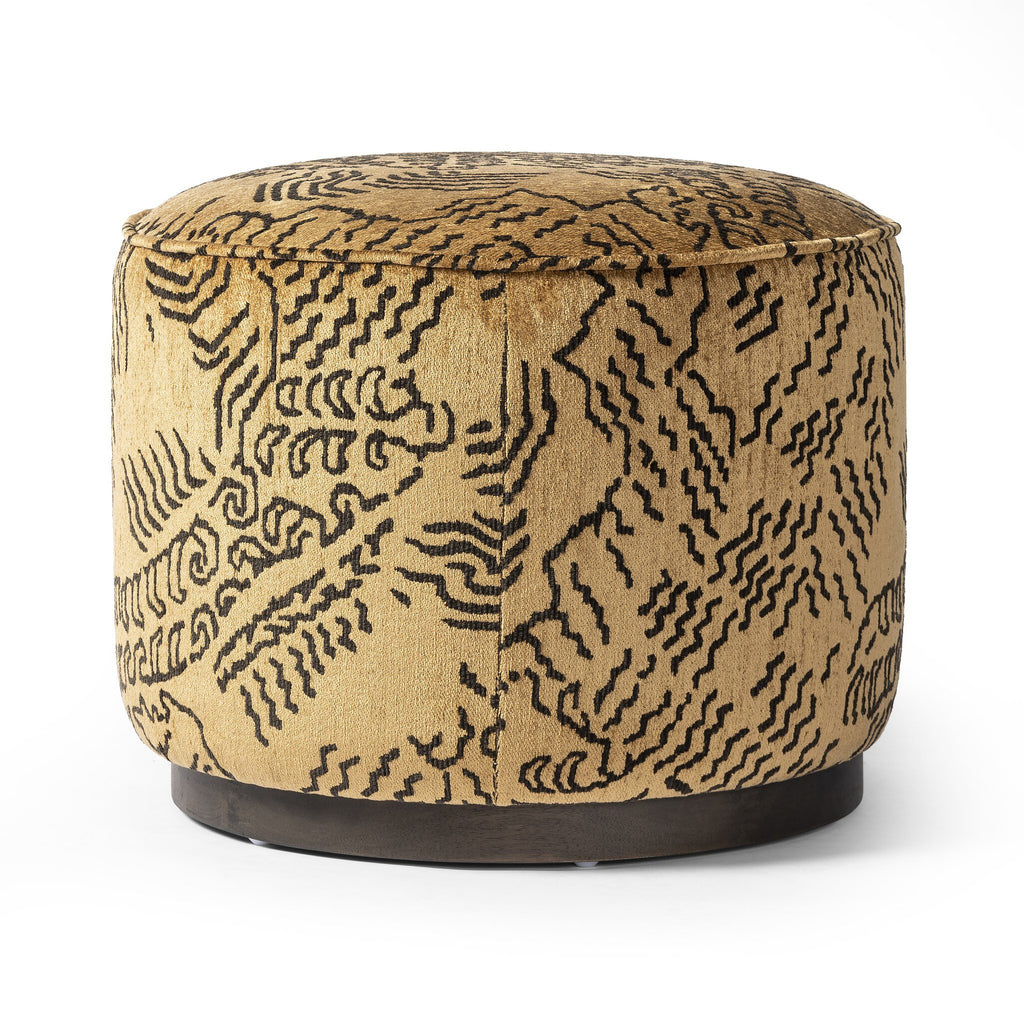 Sinclair Round Ottoman - Balkan Ochre