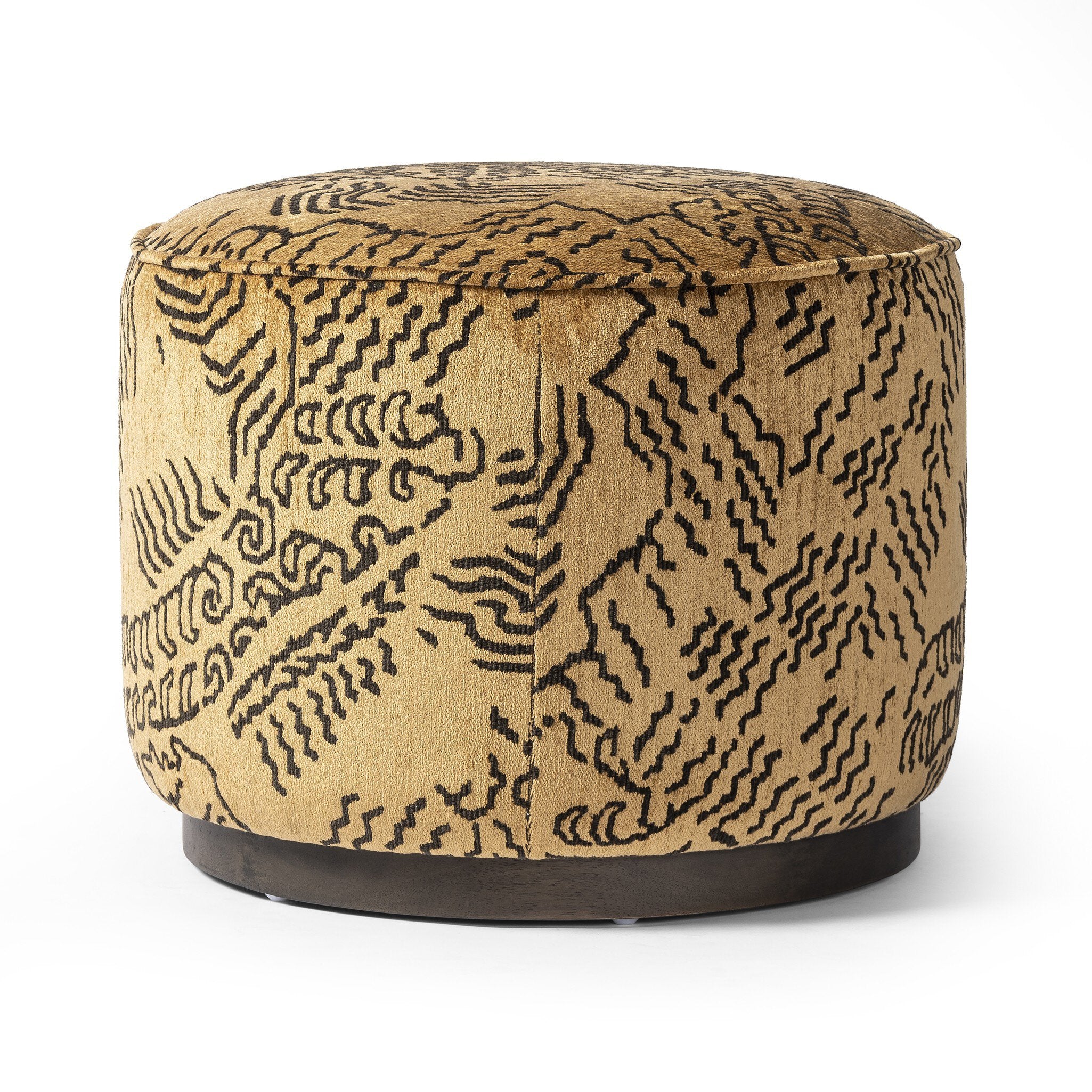 Sinclair Round Ottoman - Balkan Ochre