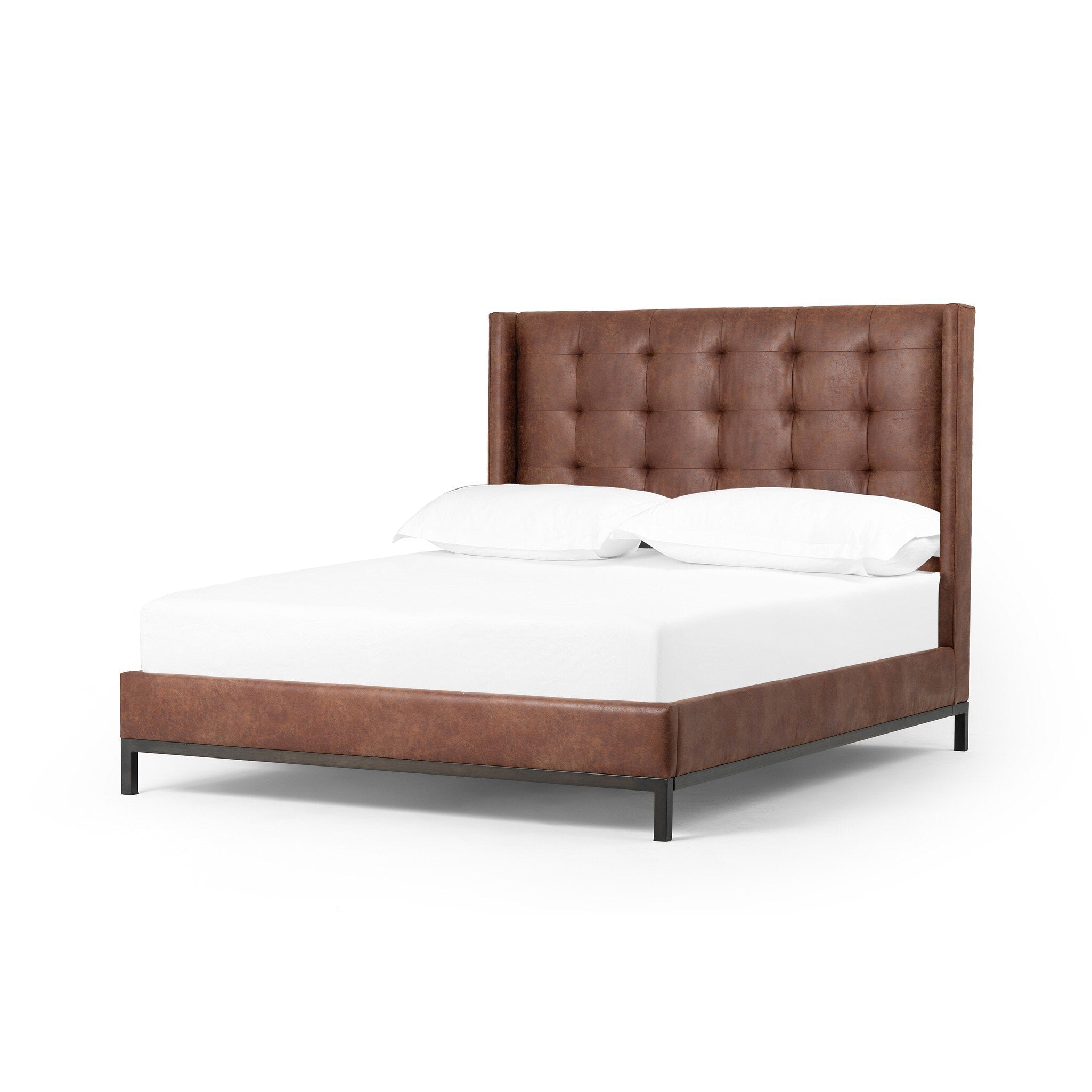 Newhall Bed - 55" - Vintage Tobacco | King