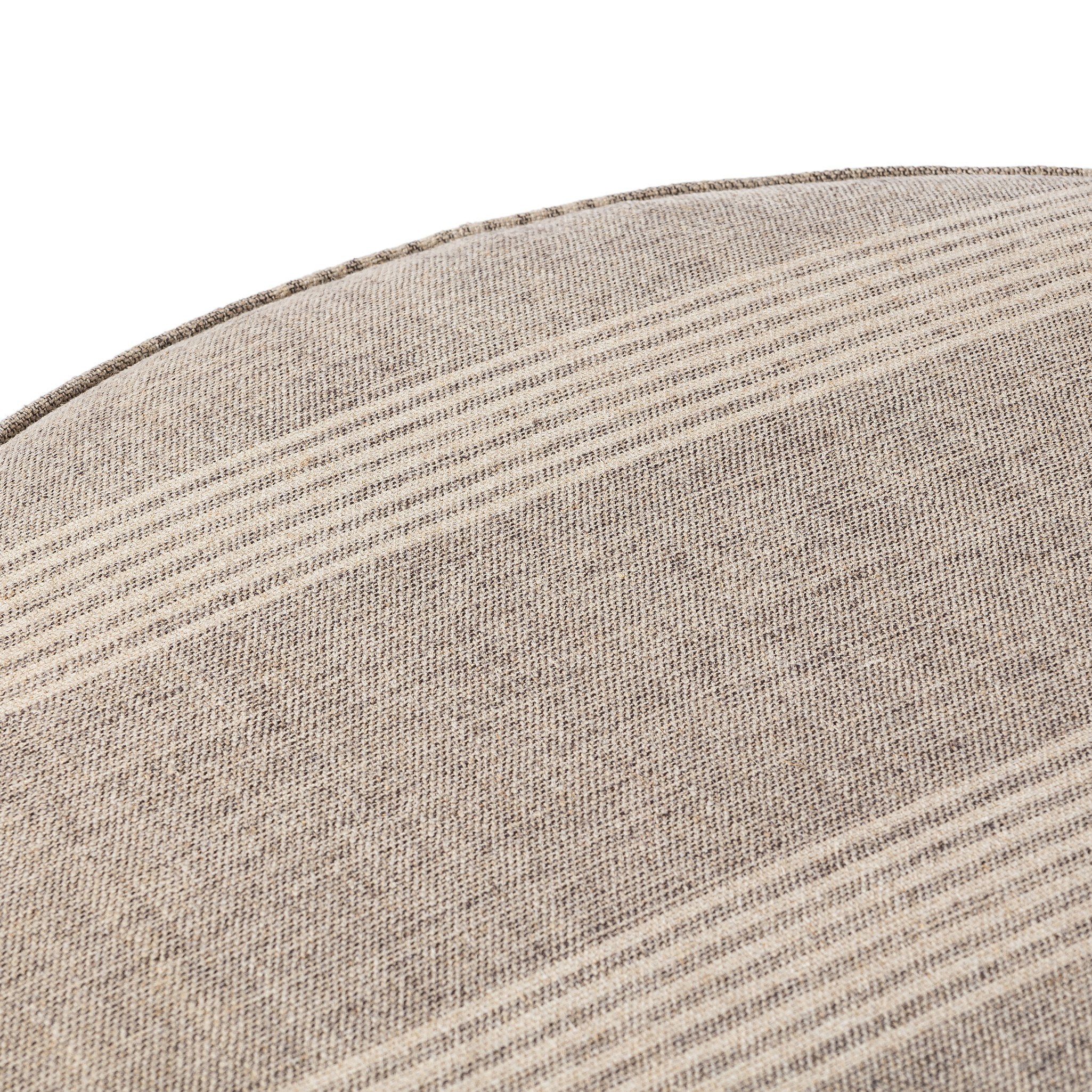 Sinclair Large Round Ottoman - Manchester Flint
