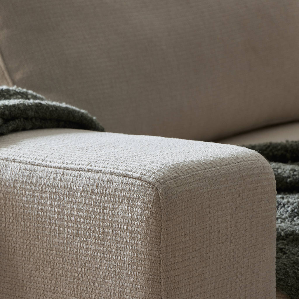 Bloor 3-Piece Sectional & Ottoman - Clairmont Ivory