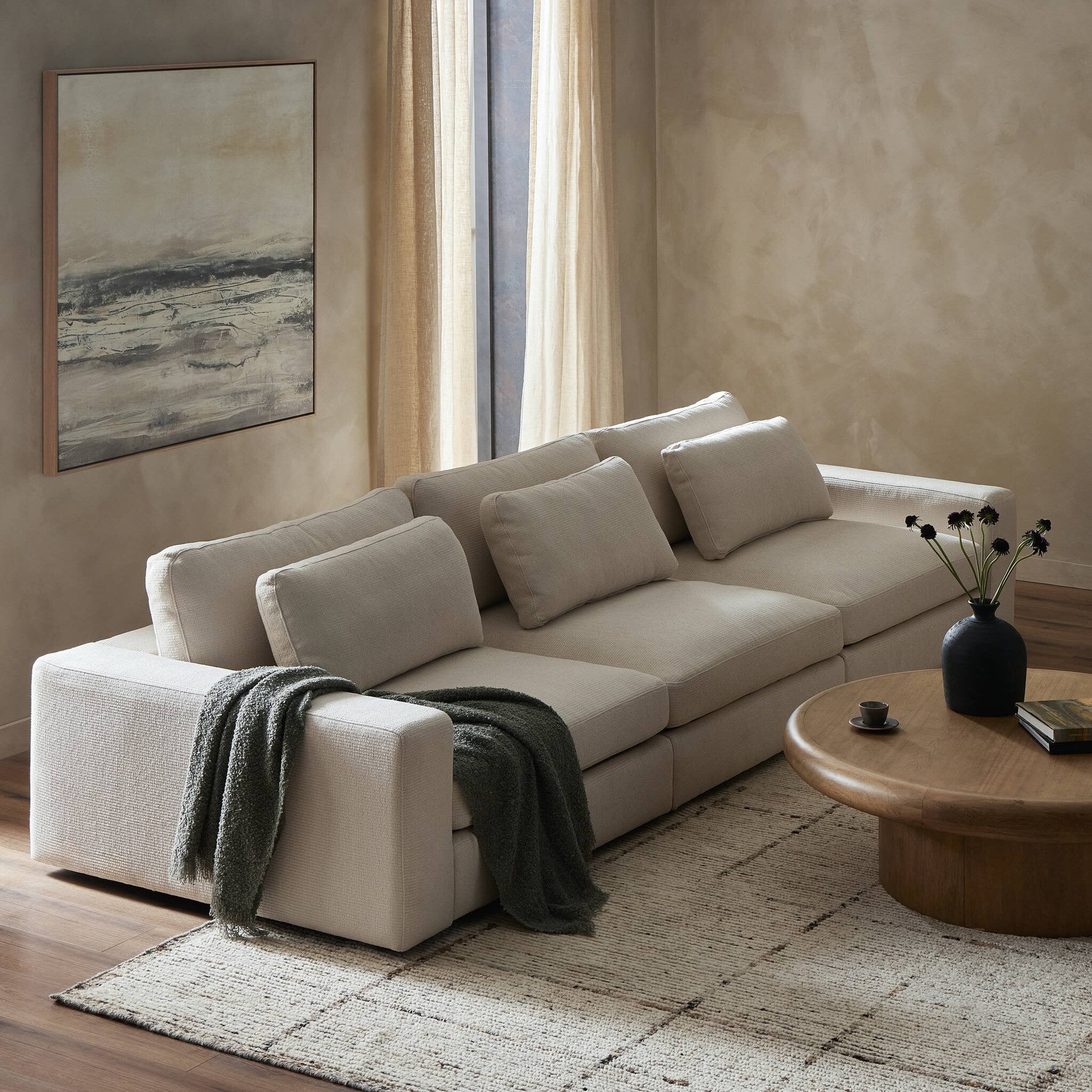 Bloor 3-Piece Sectional - Clairmont Ivory