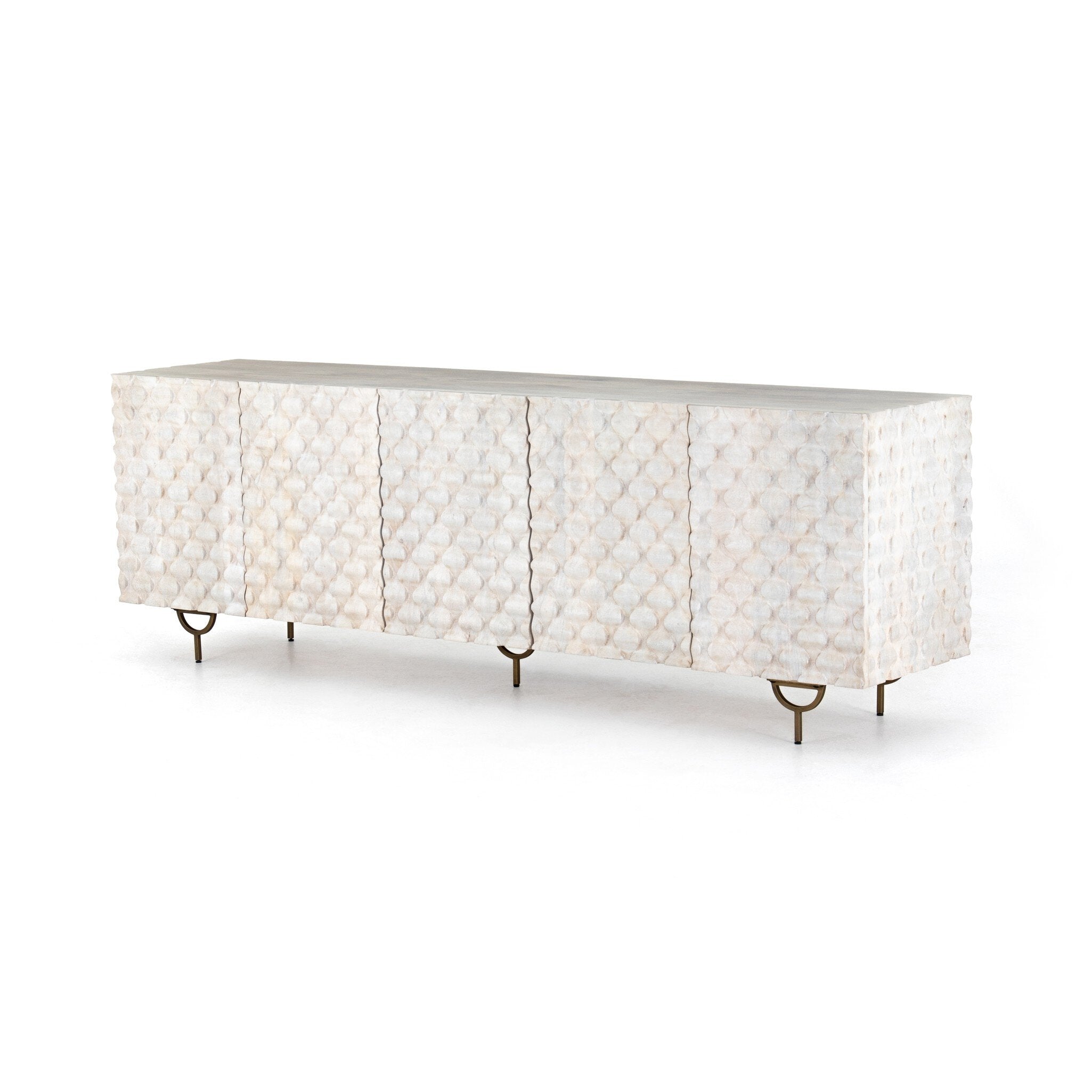 Rio Media Console - Antique Brass