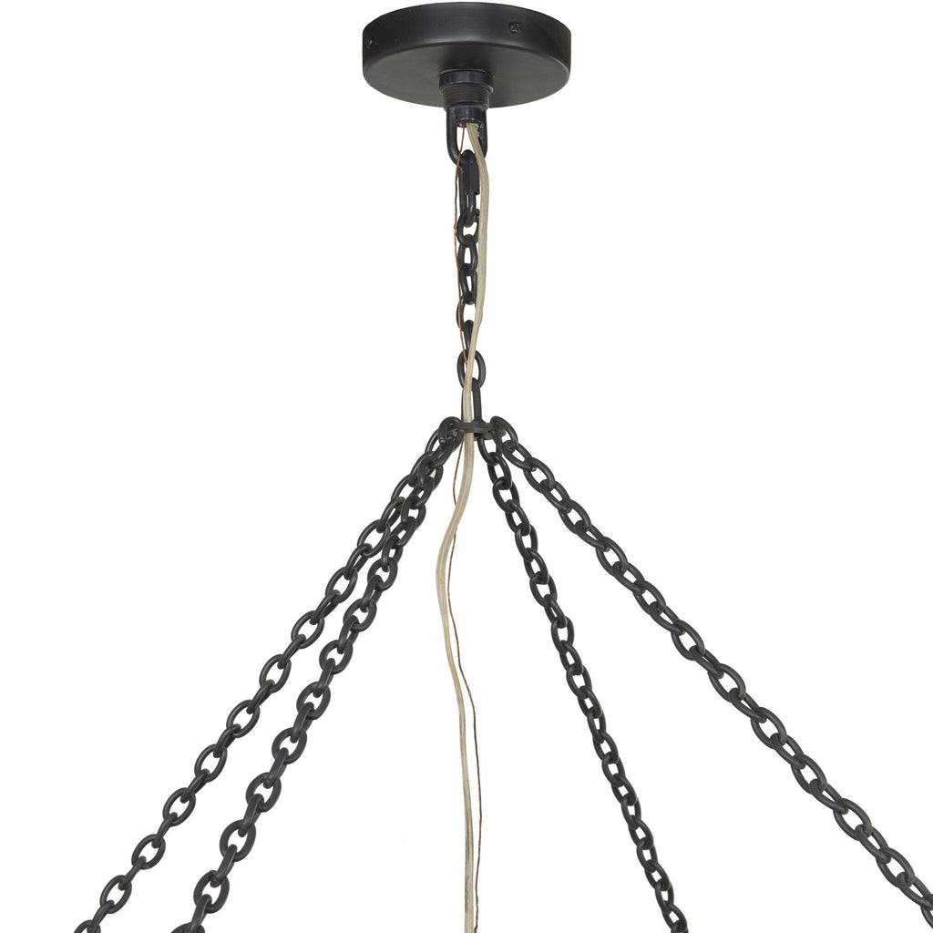 Adeline Large Round Chandelier - Antiqued Iron