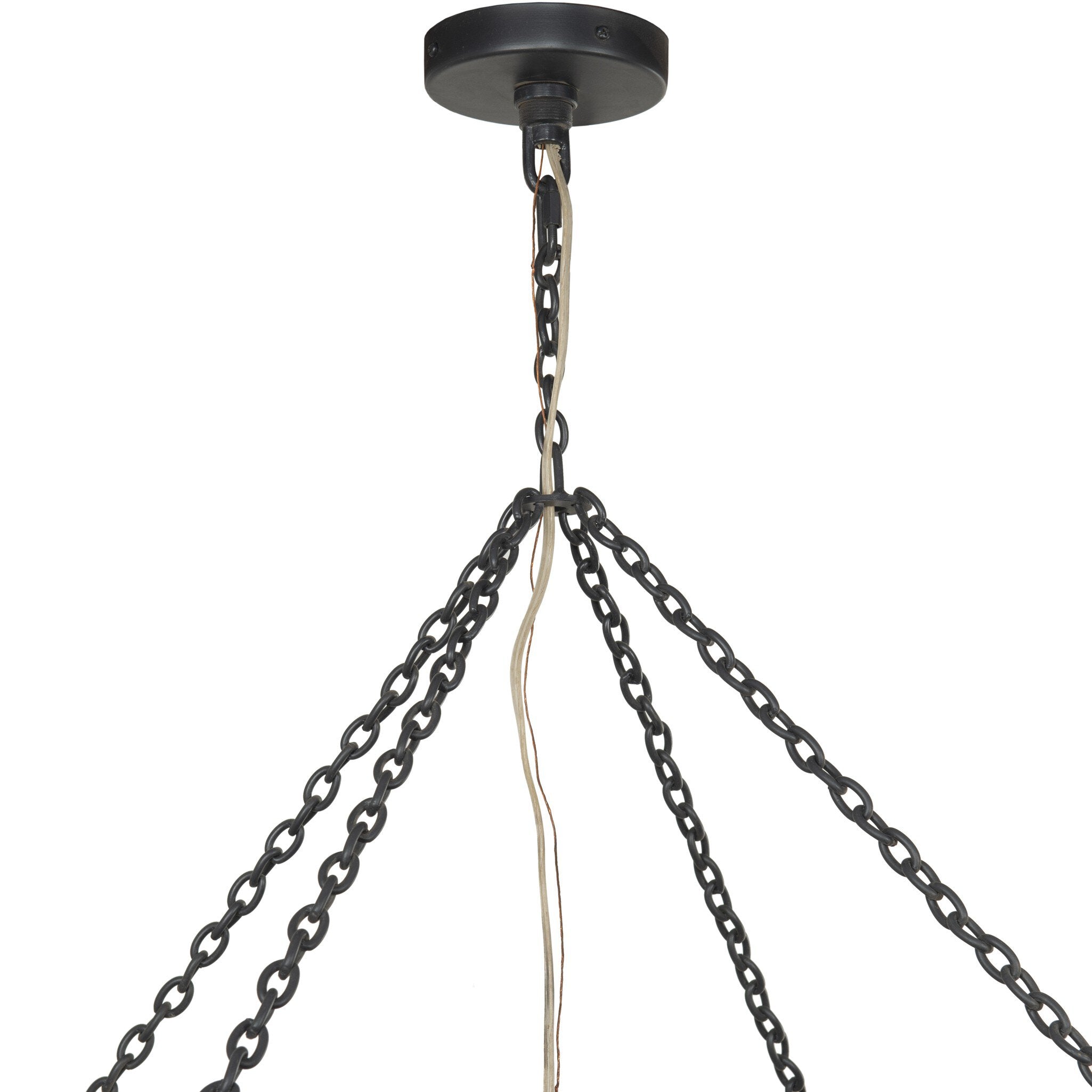 Adeline Large Round Chandelier - Antiqued Iron