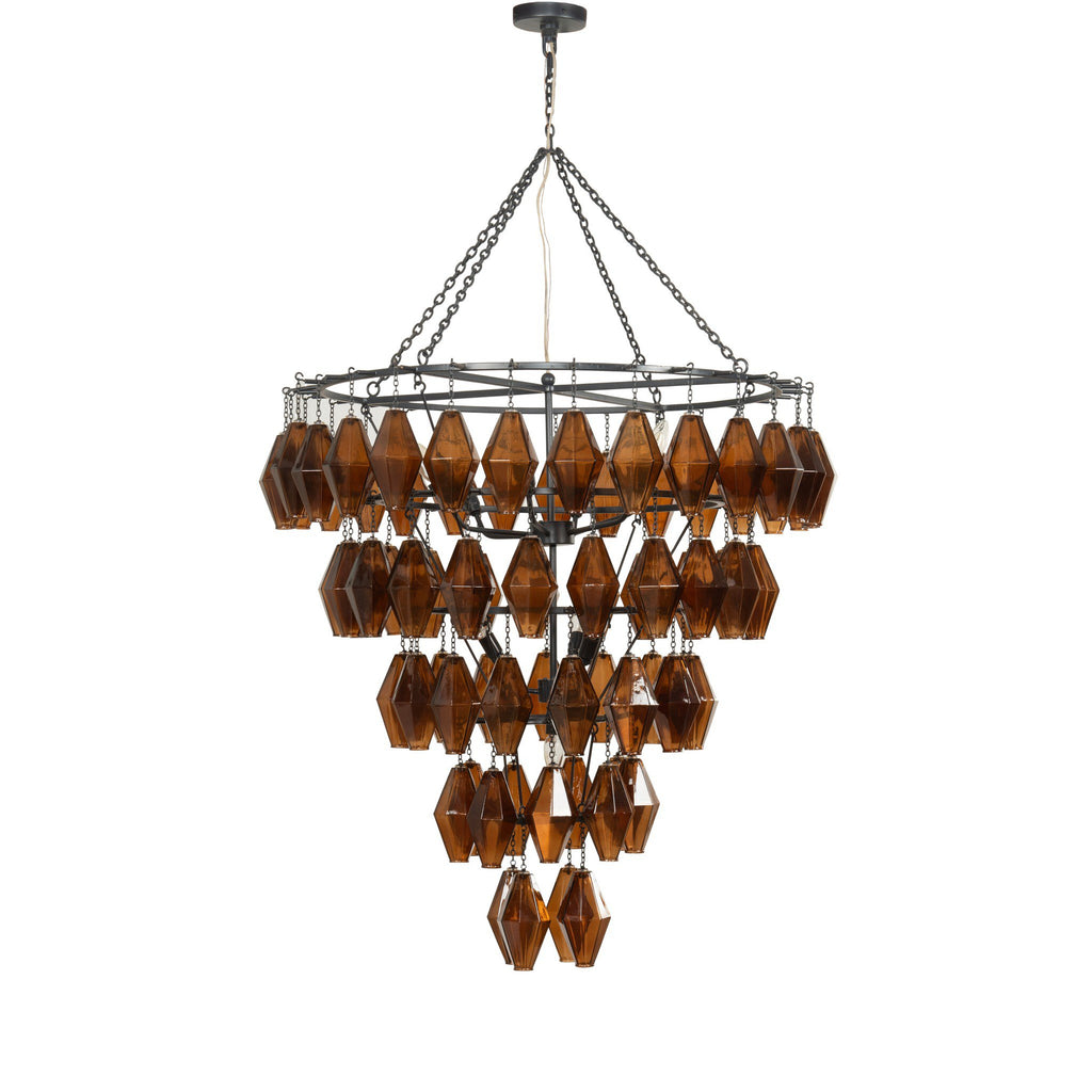 Adeline Large Round Chandelier - Antiqued Iron