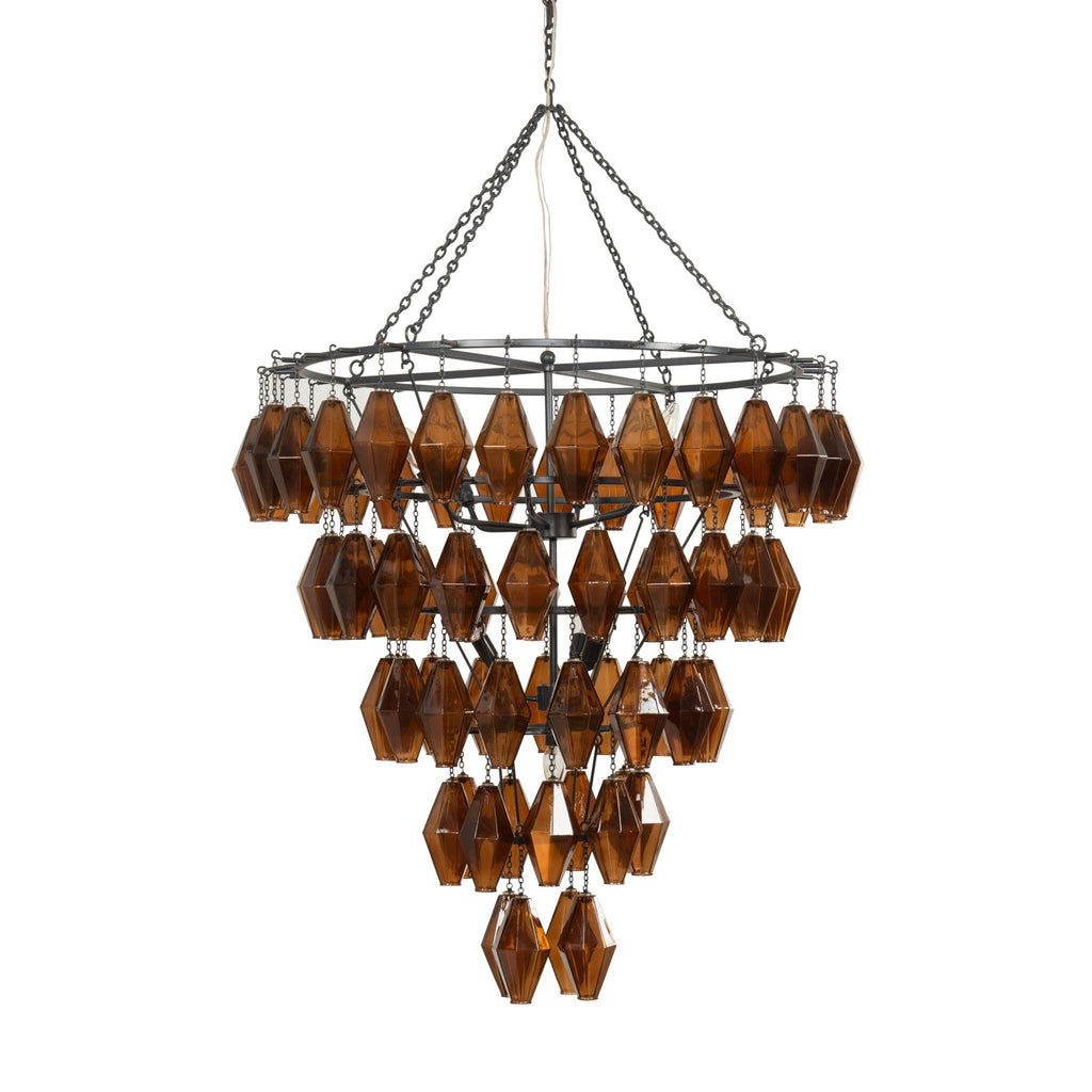 Adeline Large Round Chandelier - Antiqued Iron