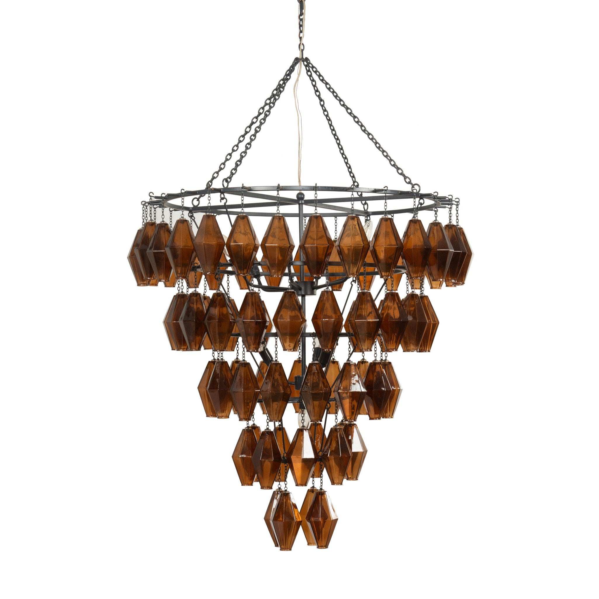 Adeline Large Round Chandelier - Antiqued Iron