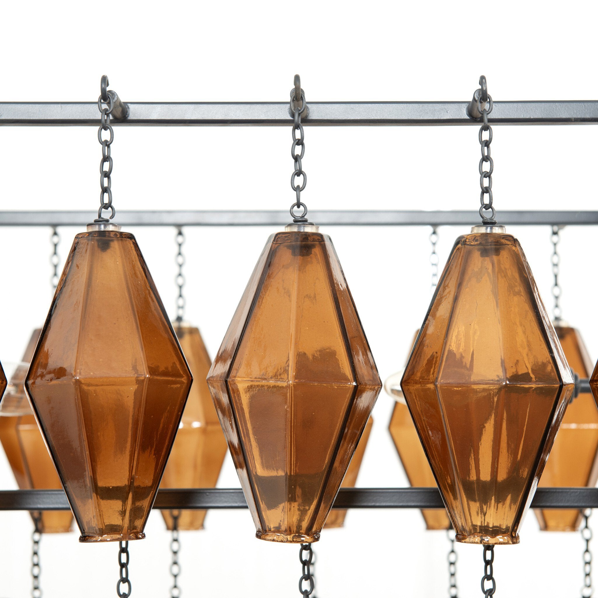 Adeline Rectangular Chandelier - Antiqued Iron