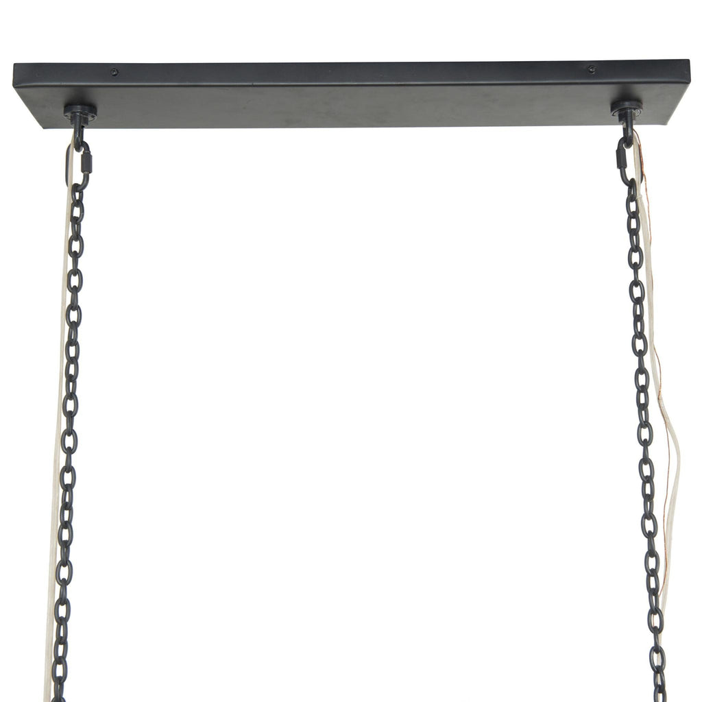 Adeline Rectangular Chandelier - Antiqued Iron